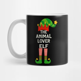 The Animal Lover Elf Matching Family Group Christmas Mug